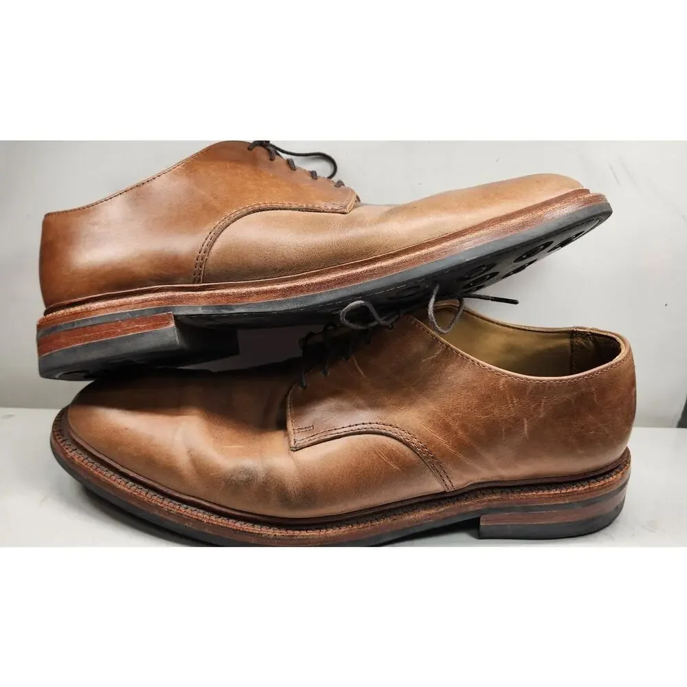 ECU Hard to find Parkhurst Bidwell‎ Derby Shoe 11D Brown Leather Dainite Outsole